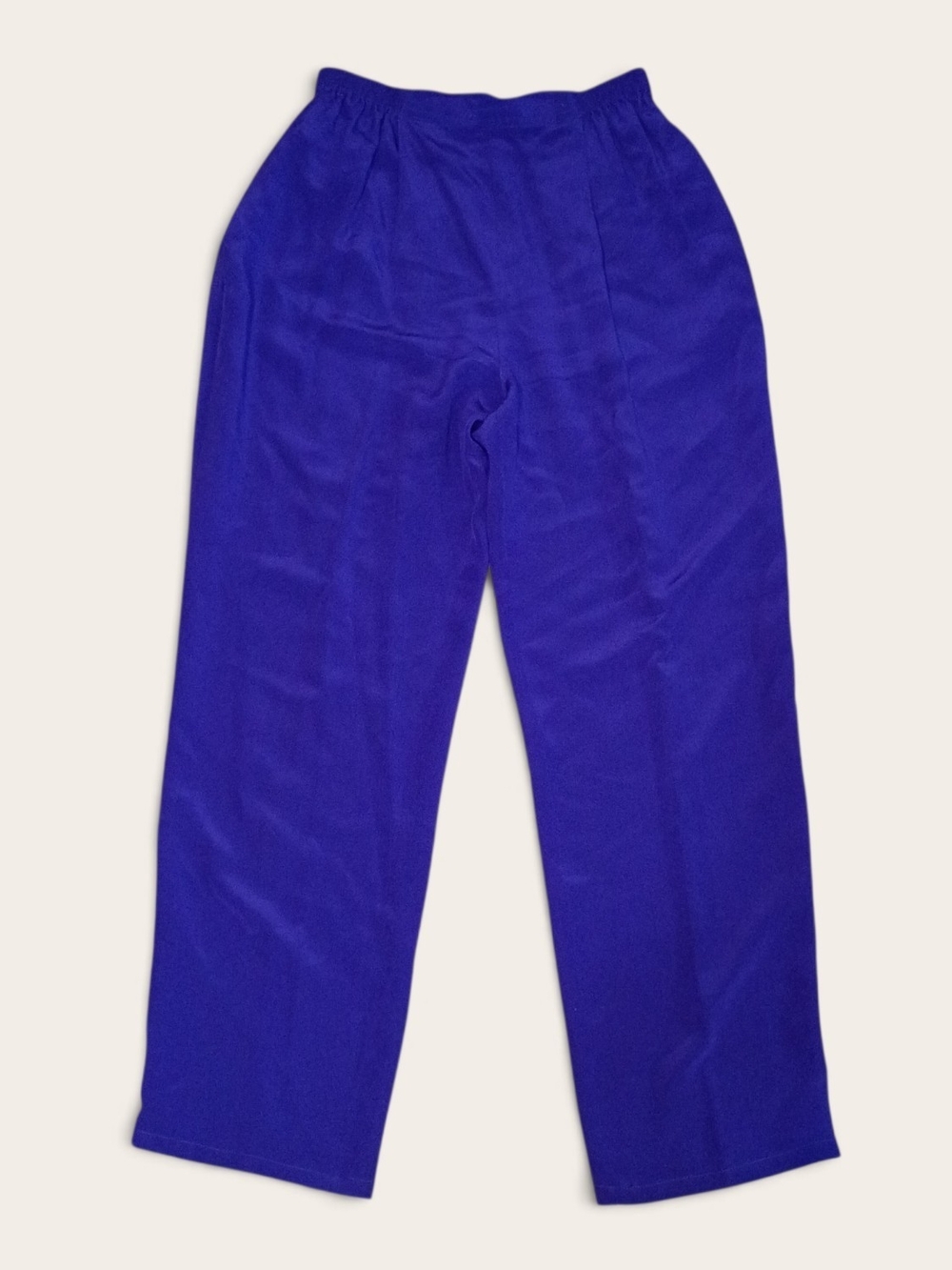 Diane Gilman Silk Straight Leg Pull-On Pants